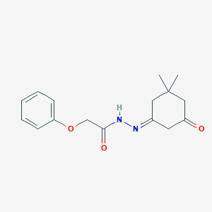 molecular formula C16H20N2O3 B404378 N'-[(1E)-3,3-dimethyl-5-oxocyclohexylidene]-2-phenoxyacetohydrazide 