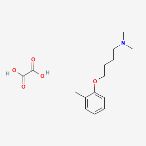 molecular formula C15H23NO5 B4043818 N,N-dimethyl-4-(2-methylphenoxy)butan-1-amine;oxalic acid 