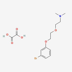 2-[2-(3-bromophenoxy)ethoxy]-N,N-dimethylethanamine;oxalic acid