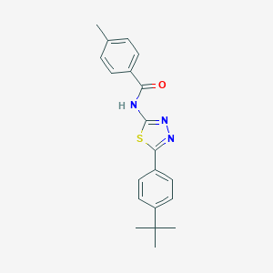 N-[5-(4-tert-butylphenyl)-1,3,4-thiadiazol-2-yl]-4-methylbenzamide