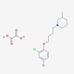 1-[4-(4-Bromo-2-chlorophenoxy)butyl]-3-methylpiperidine;oxalic acid