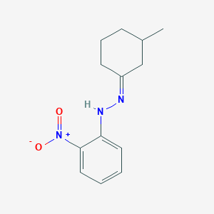 molecular formula C13H17N3O2 B404388 3-Methylcyclohexanone {2-nitrophenyl}hydrazone 