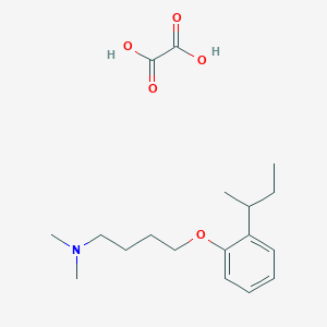 molecular formula C18H29NO5 B4043883 4-(2-butan-2-ylphenoxy)-N,N-dimethylbutan-1-amine;oxalic acid 