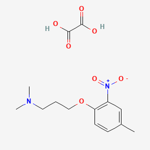 N,N-dimethyl-3-(4-methyl-2-nitrophenoxy)propan-1-amine;oxalic acid