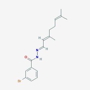 molecular formula C17H21BrN2O B404389 3-bromo-N'-(3,7-dimethyl-2,6-octadienylidene)benzohydrazide 