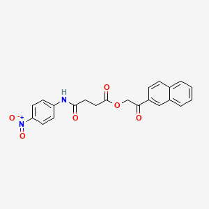 2-(2-naphthyl)-2-oxoethyl 4-[(4-nitrophenyl)amino]-4-oxobutanoate