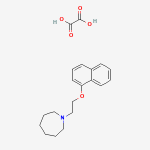 molecular formula C20H25NO5 B4043902 1-(2-Naphthalen-1-yloxyethyl)azepane;oxalic acid 