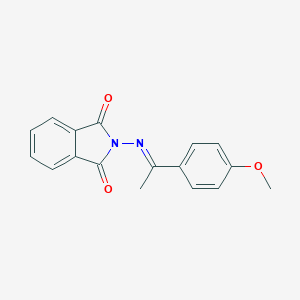 molecular formula C17H14N2O3 B404393 2-{[1-(4-methoxyphenyl)ethylidene]amino}-1H-isoindole-1,3(2H)-dione 