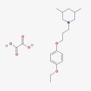 molecular formula C20H31NO6 B4043932 1-[3-(4-Ethoxyphenoxy)propyl]-3,5-dimethylpiperidine;oxalic acid 