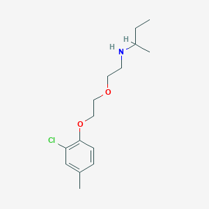 molecular formula C15H24ClNO2 B4043939 N-[2-[2-(2-chloro-4-methylphenoxy)ethoxy]ethyl]butan-2-amine 