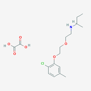 molecular formula C17H26ClNO6 B4043944 N-[2-[2-(2-chloro-5-methylphenoxy)ethoxy]ethyl]butan-2-amine;oxalic acid 