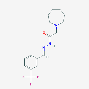 molecular formula C16H20F3N3O B404395 2-(1-azepanyl)-N'-[3-(trifluoromethyl)benzylidene]acetohydrazide 