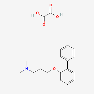 molecular formula C19H23NO5 B4043954 N,N-dimethyl-3-(2-phenylphenoxy)propan-1-amine;oxalic acid 