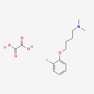 4-(2-iodophenoxy)-N,N-dimethylbutan-1-amine;oxalic acid