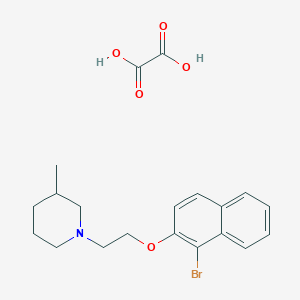 1-{2-[(1-bromo-2-naphthyl)oxy]ethyl}-3-methylpiperidine oxalate