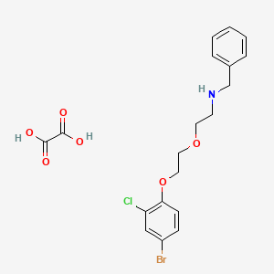 N-benzyl-2-[2-(4-bromo-2-chlorophenoxy)ethoxy]ethanamine;oxalic acid