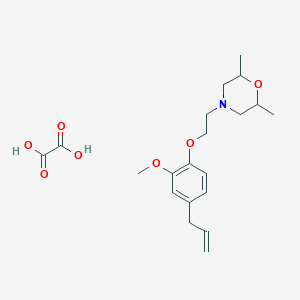 molecular formula C20H29NO7 B4044066 4-[2-(2-Methoxy-4-prop-2-enylphenoxy)ethyl]-2,6-dimethylmorpholine;oxalic acid 