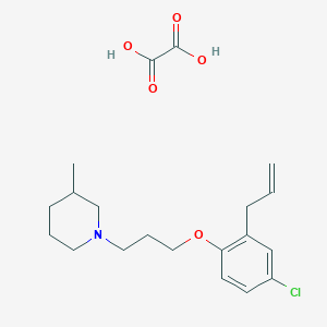 molecular formula C20H28ClNO5 B4044087 1-[3-(4-Chloro-2-prop-2-enylphenoxy)propyl]-3-methylpiperidine;oxalic acid 