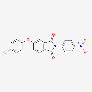 molecular formula C20H11ClN2O5 B4044088 5-(4-chlorophenoxy)-2-(4-nitrophenyl)-1H-isoindole-1,3(2H)-dione 