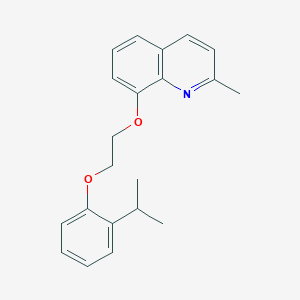 molecular formula C21H23NO2 B4044094 2-Methyl-8-[2-(2-propan-2-ylphenoxy)ethoxy]quinoline 