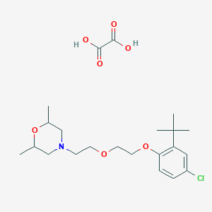 4-[2-[2-(2-Tert-butyl-4-chlorophenoxy)ethoxy]ethyl]-2,6-dimethylmorpholine;oxalic acid