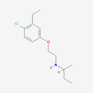 molecular formula C14H22ClNO B4044109 N-[2-(4-chloro-3-ethylphenoxy)ethyl]-2-butanamine 