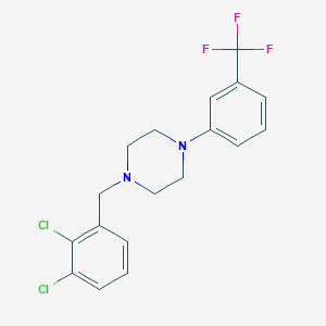 1-[(2,3-Dichlorophenyl)methyl]-4-[3-(trifluoromethyl)phenyl]piperazine