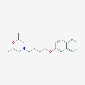 molecular formula C20H27NO2 B4044118 2,6-dimethyl-4-[4-(2-naphthyloxy)butyl]morpholine 