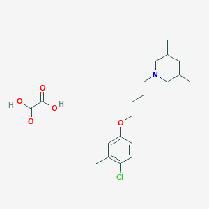 1-[4-(4-Chloro-3-methylphenoxy)butyl]-3,5-dimethylpiperidine;oxalic acid