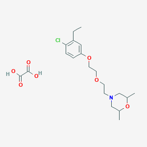 4-[2-[2-(4-Chloro-3-ethylphenoxy)ethoxy]ethyl]-2,6-dimethylmorpholine;oxalic acid