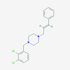 molecular formula C20H22Cl2N2 B404414 1-(2,3-dichlorobenzyl)-4-[(2E)-3-phenylprop-2-en-1-yl]piperazine 