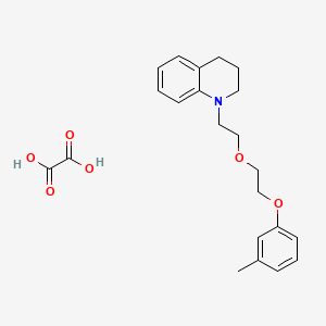 1-[2-[2-(3-methylphenoxy)ethoxy]ethyl]-3,4-dihydro-2H-quinoline;oxalic acid