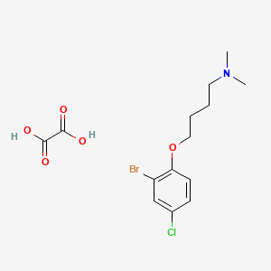 4-(2-bromo-4-chlorophenoxy)-N,N-dimethylbutan-1-amine;oxalic acid