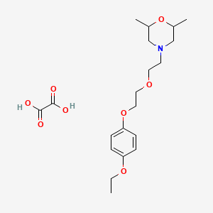 molecular formula C20H31NO8 B4044193 4-[2-[2-(4-Ethoxyphenoxy)ethoxy]ethyl]-2,6-dimethylmorpholine;oxalic acid 