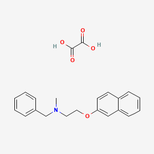 molecular formula C22H23NO5 B4044195 N-苄基-N-甲基-2-(2-萘氧基)乙胺草酸酯 