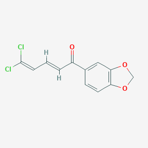 1-(1,3-Benzodioxol-5-yl)-5,5-dichloro-2,4-pentadien-1-one