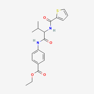 ethyl 4-{[N-(2-thienylcarbonyl)valyl]amino}benzoate