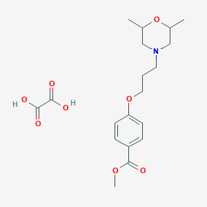 Methyl 4-[3-(2,6-dimethylmorpholin-4-yl)propoxy]benzoate;oxalic acid