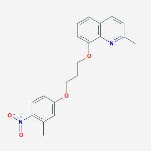 molecular formula C20H20N2O4 B4044218 2-甲基-8-[3-(3-甲基-4-硝基苯氧基)丙氧基]喹啉 