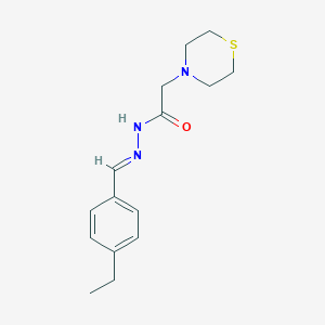 N'-(4-ethylbenzylidene)-2-(4-thiomorpholinyl)acetohydrazide