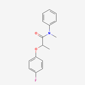 molecular formula C16H16FNO2 B4044255 2-(4-氟苯氧基)-N-甲基-N-苯基丙酰胺 