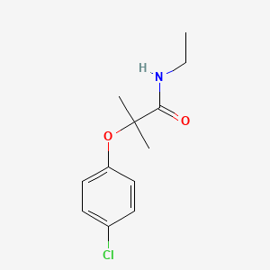 molecular formula C12H16ClNO2 B4044266 2-(4-氯苯氧基)-N-乙基-2-甲基丙酰胺 CAS No. 78027-37-9