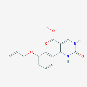 molecular formula C17H20N2O4 B4044279 4-[3-(烯丙氧基)苯基]-6-甲基-2-氧代-1,2,3,4-四氢-5-嘧啶羧酸乙酯 