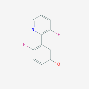 3-fluoro-2-(2-fluoro-5-methoxyphenyl)pyridine