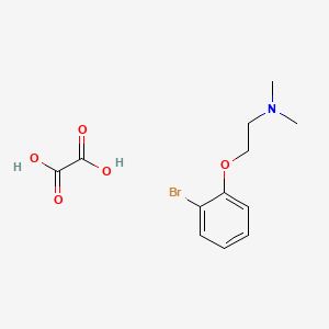 molecular formula C12H16BrNO5 B4044297 [2-(2-溴苯氧基)乙基]二甲胺草酸盐 