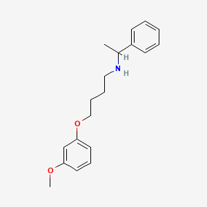 molecular formula C19H25NO2 B4044323 4-(3-methoxyphenoxy)-N-(1-phenylethyl)butan-1-amine 