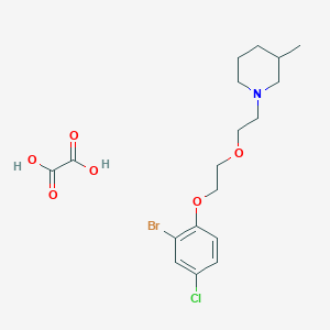 1-{2-[2-(2-bromo-4-chlorophenoxy)ethoxy]ethyl}-3-methylpiperidine oxalate