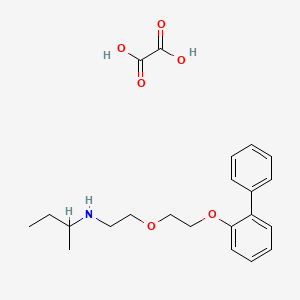 molecular formula C22H29NO6 B4044348 N-{2-[2-(2-联苯氧基)乙氧基]乙基}-2-丁胺草酸酯 