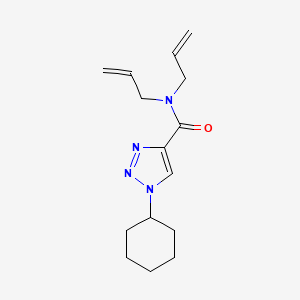 molecular formula C15H22N4O B4044357 N,N-diallyl-1-cyclohexyl-1H-1,2,3-triazole-4-carboxamide 