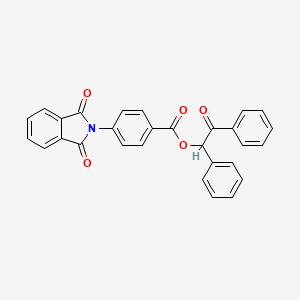 molecular formula C29H19NO5 B4044368 2-oxo-1,2-diphenylethyl 4-(1,3-dioxo-1,3-dihydro-2H-isoindol-2-yl)benzoate 